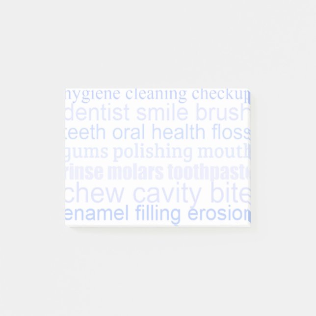 Dental Word Art Post-it Notes (Front)