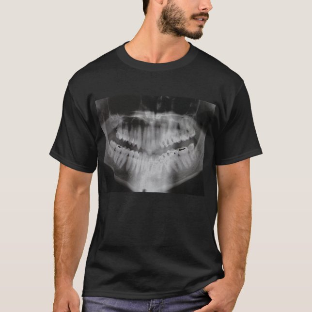 Dental X-Ray-oral self portrait-by KLM T-Shirt (Front)