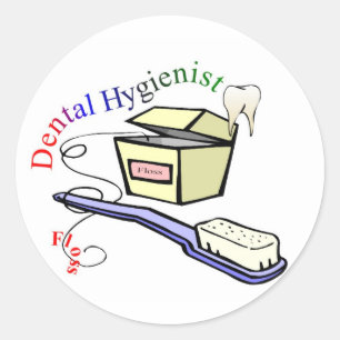 Dential Hygienist T-shirts and Gifts Classic Round Sticker