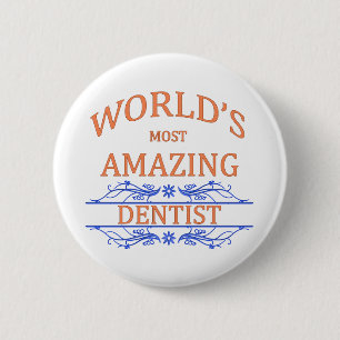 Dentist 6 Cm Round Badge