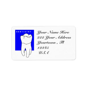 Dentist  Address Label