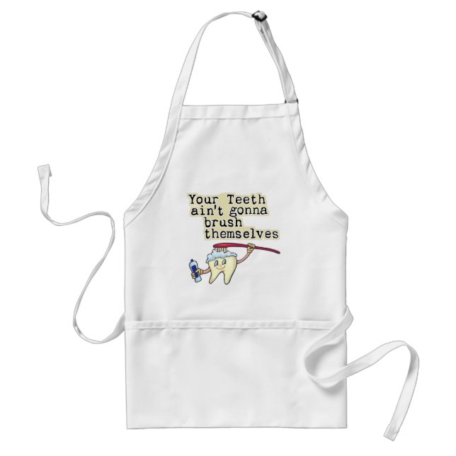 Dentist and Dental Hygienist Humour Standard Apron (Front)