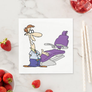 Dentist And The Dental Surgery Chair Napkin