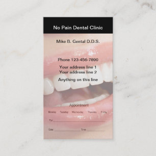 Dentist Appointment Cards