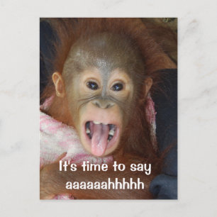 Dentist  Appointment Say Aaahh Postcard