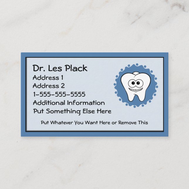 Dentist Business Cards (Front)