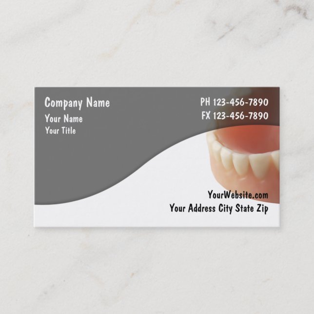 Dentist Business Cards (Front)