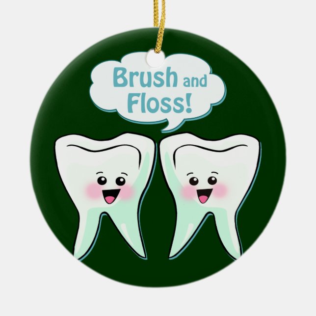Dentist Ceramic Ornament (Front)
