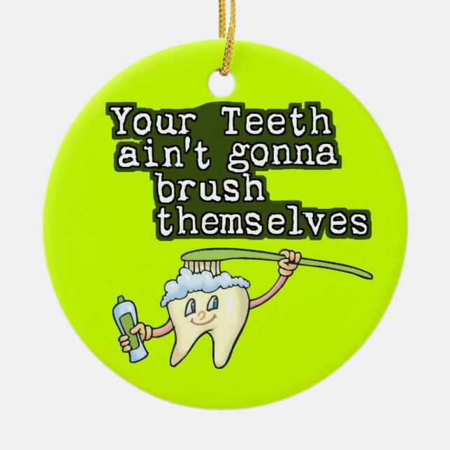 Dentist Ceramic Ornament (Front)