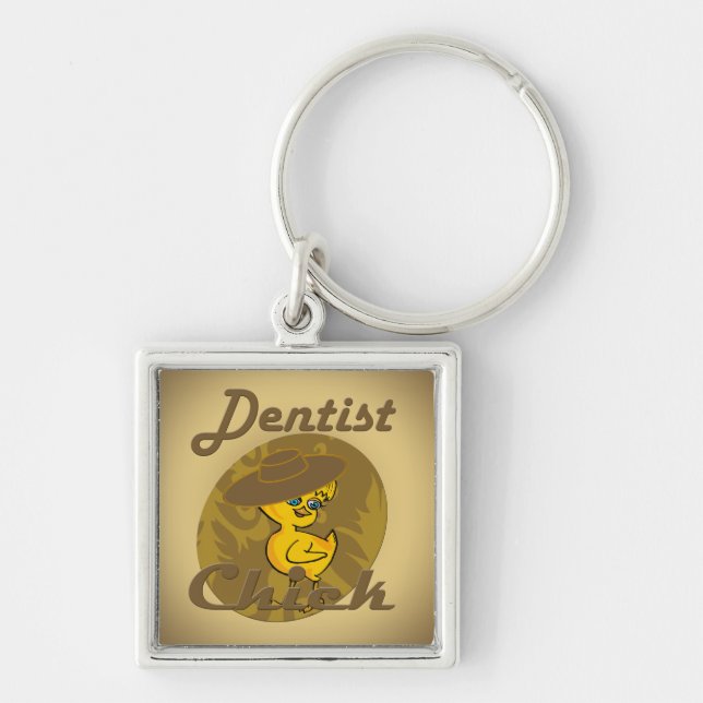 Dentist Chick #6 Key Ring (Front)