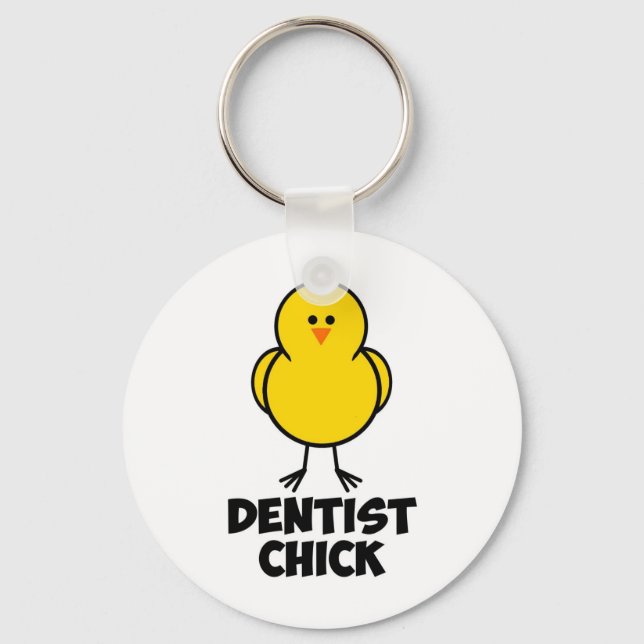 Dentist Chick Key Ring (Front)