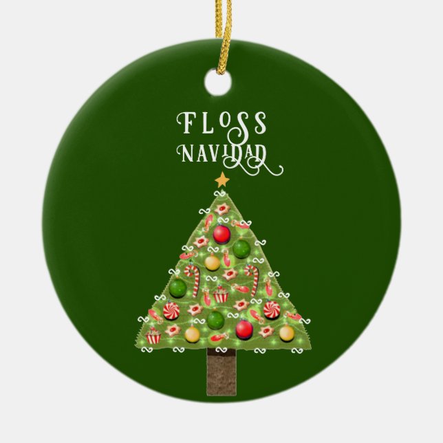 Dentist Christmas Collectable Ceramic Ornament (Front)