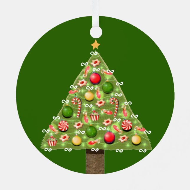 Dentist Christmas Collectable Metal Tree Decoration (Back)