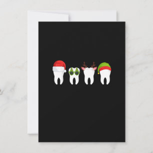Dentist Christmas, funny tooth Dental gift with Xm Invitation