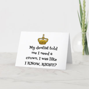 DENTIST CROWN HOLIDAY CARD