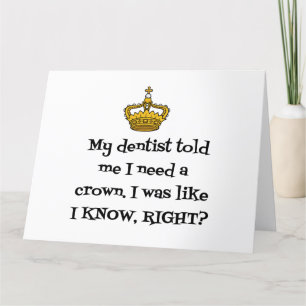 DENTIST CROWN THANK YOU CARD