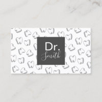 Dentist Cute 3D Tooth Pattern Dental Clinic