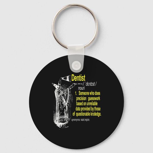 Dentist definition dental assistant dental key ring (Front)