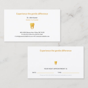 Dentist   Dental Appointment Card