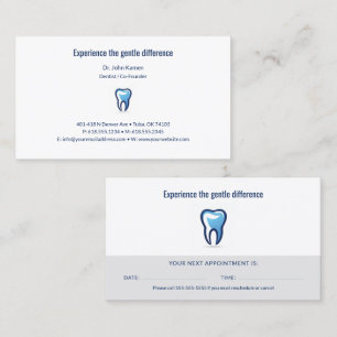 Dentist   Dental Appointment Card