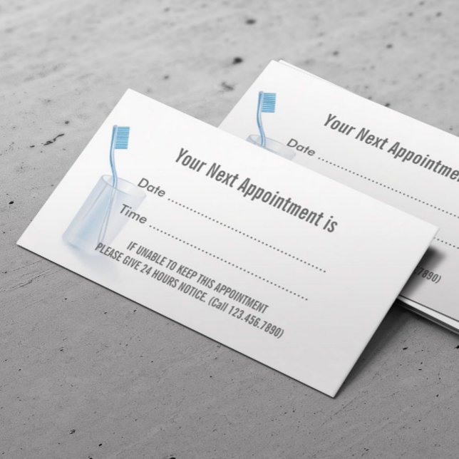 Dentist Dental Appointment Card (Creator Uploaded)