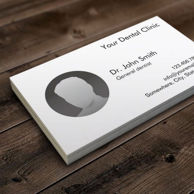 Dentist Dental Appointment Minimalist Custom Photo Card (Creator Uploaded)