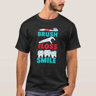Dentist Dental Assistant Hygienist Tooth Floss T-Shirt