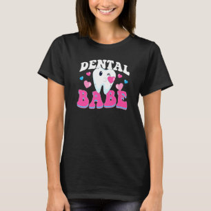 Dentist Dental Assistant Hygienist Tooth Heart T-Shirt
