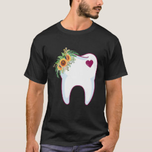 Dentist Dental Assistant Oral Hygienist Tooth Flow T-Shirt
