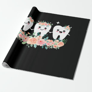Dentist Dental Assistant Oral Hygienist Tooth Wrapping Paper
