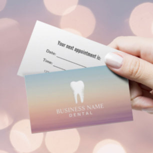 Dentist Dental Care Appointment Elegant Card