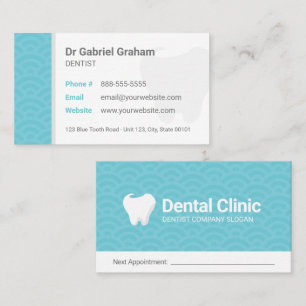 Dentist Dental Clinic Appointment Business Card