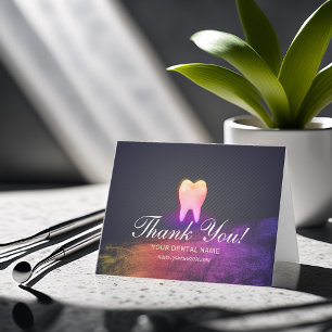 Dentist Dental Clinic Rose Gold Tooth Thank You