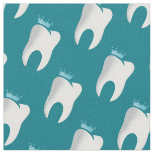 Dentist Dental Clinic teeth Whitening pattern Fabric