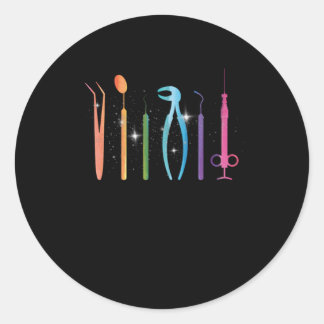 Dentist Dental Dentistry Tooth Teeth Doctor Gift Classic Round Sticker
