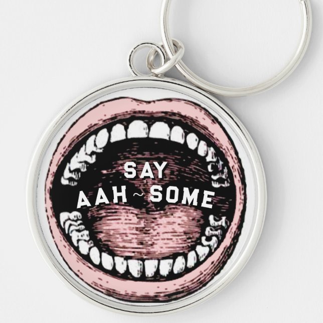Dentist Dental Humour Key Ring (Front)