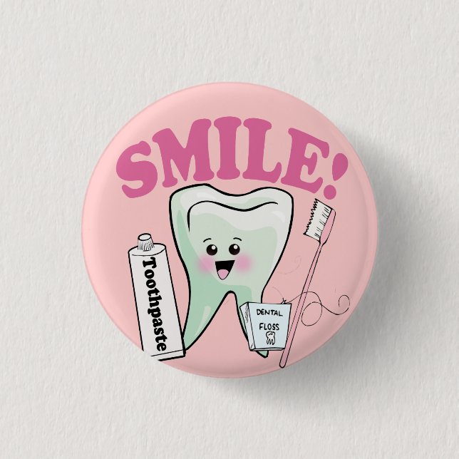 Dentist Dental Hygienist 3 Cm Round Badge (Front)