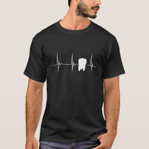 Dentist Dental Hygienist Heartbeat Ekg Pulse Ortho T-Shirt