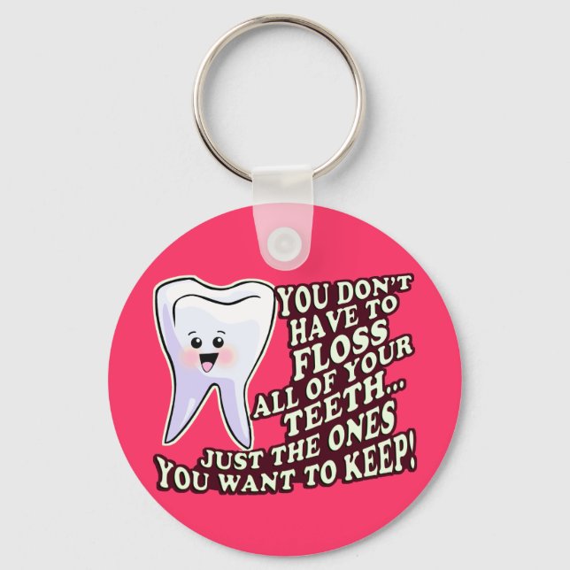 Dentist Dental Hygienist Key Ring (Front)