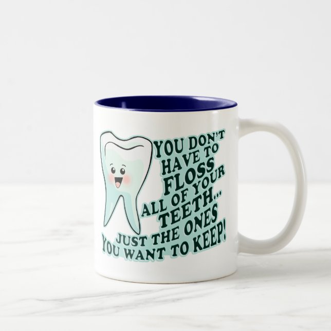 Dentist Dental Hygienist Two-Tone Coffee Mug (Right)