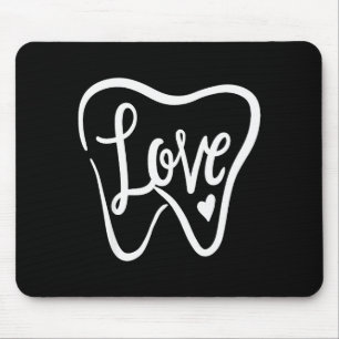 Dentist Dental Istant Valentines Day Love Mouse Pad