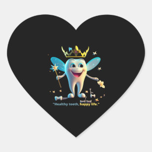 Dentist dental nursre. heart sticker