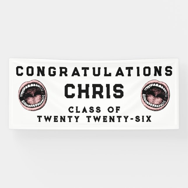 Dentist Dental School Graduation Banner (Horizontal)