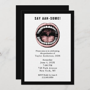 Dentist Dental School Graduation Party Invitation