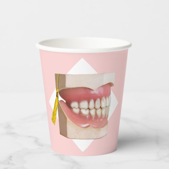 Dentist Dental School Graduation Party Paper Cups (Front)
