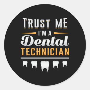 Dentist Dental Teeth Dentistry Tooth Gift Idea Classic Round Sticker