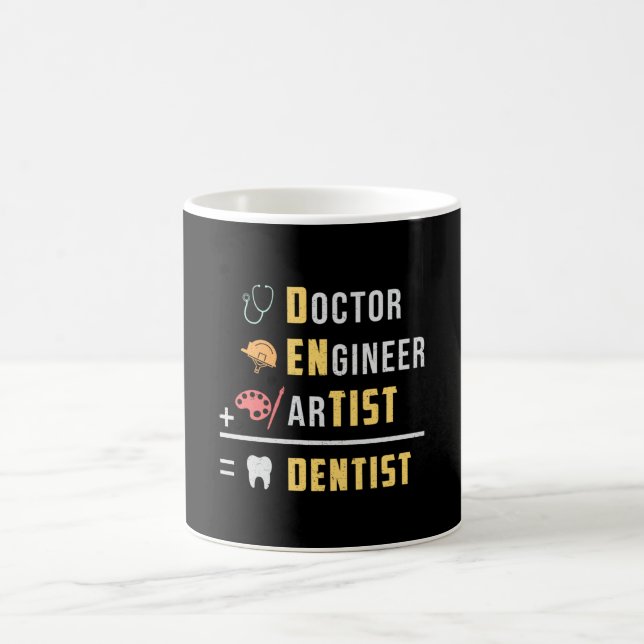 Dentist Dental Teeth Doctor Tooth Funny Gift Idea Coffee Mug (Center)