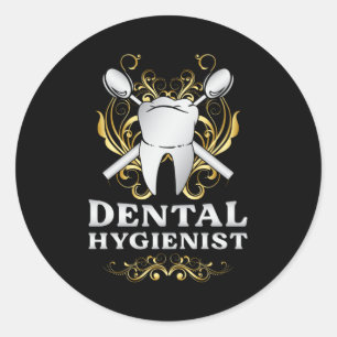 Dentist Dental Teeth Tooth Dentistry Gift Idea Classic Round Sticker