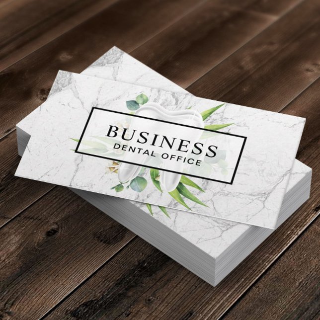 Dentist Dental Tooth Modern Marble Appointment (Creator Uploaded)