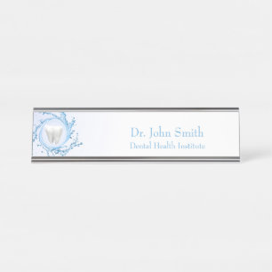 Dentist Dental Tooth Water Professional Desk Name Plate